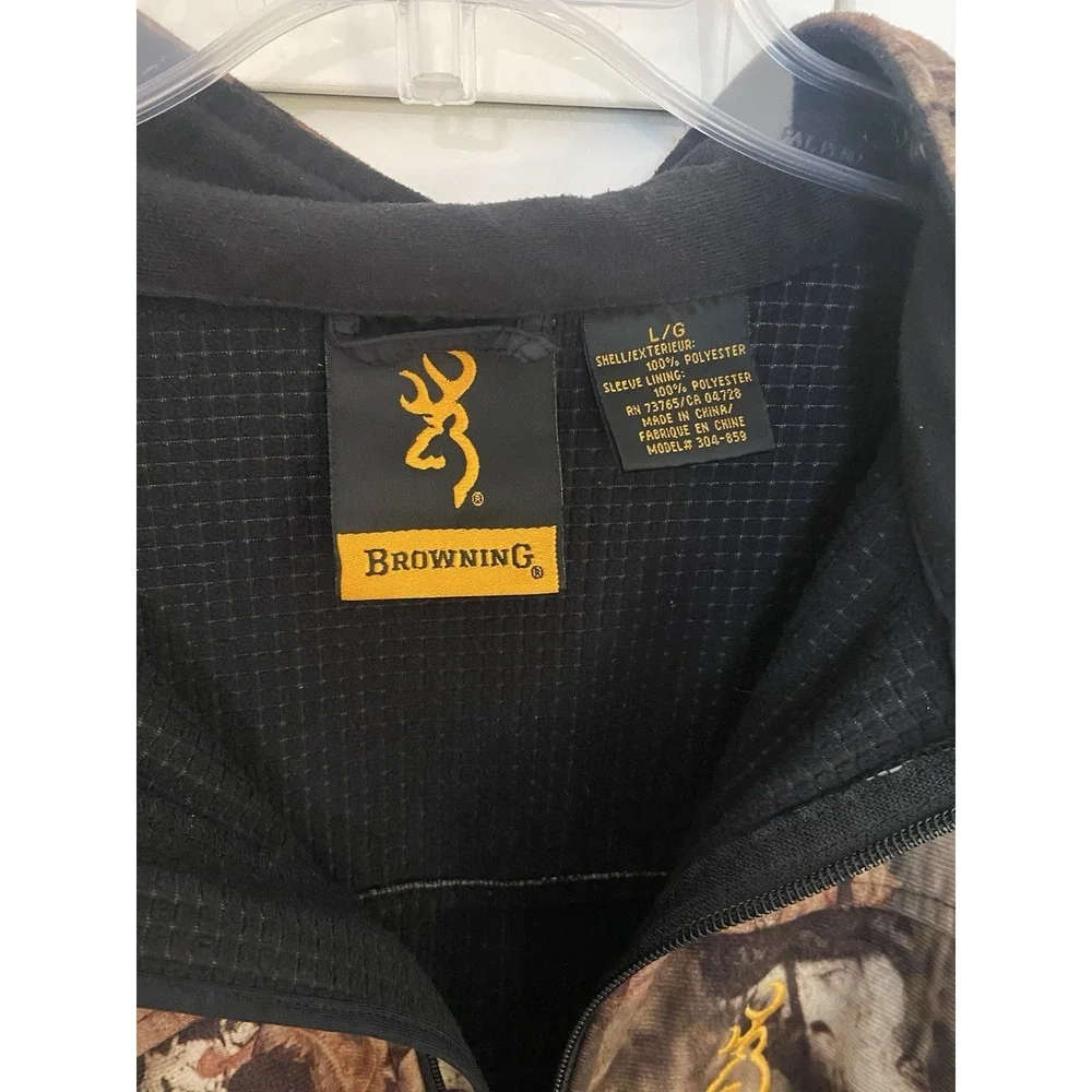 Browning Camouflage Scent Control Hunting Jacket Size L - Picture 3 of 7